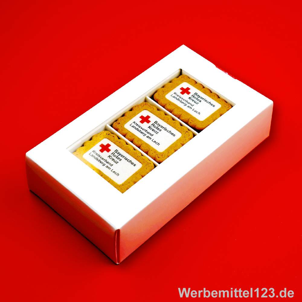 Bedruckte Logo-Kekse